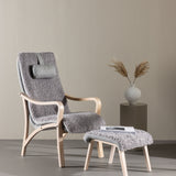 Lounge křeslo, Fårö, světle šedá, 89X60X107