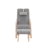 Lounge křeslo, Fårö, světle šedá, 89X60X107