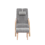 Lounge křeslo, Fårö, světle šedá, 89X60X107