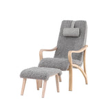 Lounge křeslo, Fårö, světle šedá, 89X60X107