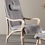 Lounge křeslo, Fårö, světle šedá, 89X60X107