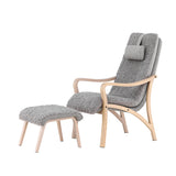 Lounge křeslo, Fårö, světle šedá, 89X60X107