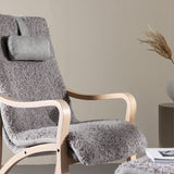 Lounge křeslo, Fårö, světle šedá, 89X60X107