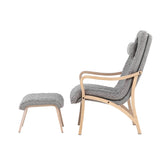 Lounge křeslo, Fårö, světle šedá, 89X60X107