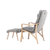 Lounge křeslo, Fårö, světle šedá, 89X60X107