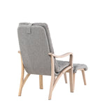 Lounge křeslo, Fårö, světle šedá, 89X60X107