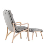 Lounge křeslo, Fårö, světle šedá, 89X60X107
