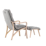 Lounge křeslo, Fårö, světle šedá, 89X60X107
