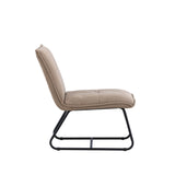 Lounge křeslo, Madison, hnědá, 77X59X79