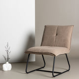 Lounge křeslo, Madison, hnědá, 77X59X79