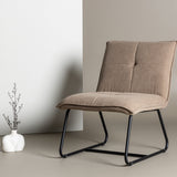 Lounge křeslo, Madison, hnědá, 77X59X79