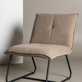 Lounge křeslo, Madison, hnědá, 77X59X79