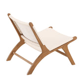 Lounge křeslo, Rike, přírodní barva, 65x80x65cm