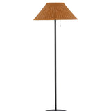Stojací lampa Mabis, hnědá