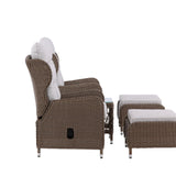 Washington Folding Lounge set - Příroda/Příroda