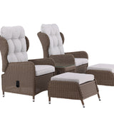 Washington Folding Lounge set - Příroda/Příroda