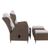 Washington Folding Lounge set - Příroda/Příroda