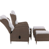 Washington Folding Lounge set - Příroda/Příroda