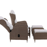 Washington Folding Lounge set - Příroda/Příroda