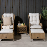 Washington Folding Lounge set - Příroda/Příroda