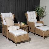 Washington Folding Lounge set - Příroda/Příroda