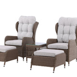 Washington Folding Lounge set - Příroda/Příroda