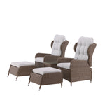 Washington Folding Lounge set - Příroda/Příroda