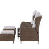 Washington Folding Lounge set - Příroda/Příroda