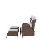 Washington Folding Lounge set - Příroda/Příroda