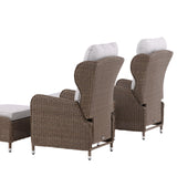 Washington Folding Lounge set - Příroda/Příroda