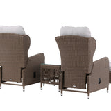 Washington Folding Lounge set - Příroda/Příroda