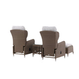 Washington Folding Lounge set - Příroda/Příroda