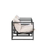 Messina Lounge Set - černá/béžová