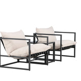 Messina Lounge Set - černá/béžová