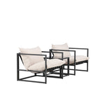 Messina Lounge Set - černá/béžová