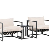 Messina Lounge Set - černá/béžová