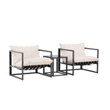 Messina Lounge Set - černá/béžová
