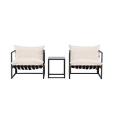 Messina Lounge Set - černá/béžová