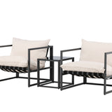Messina Lounge Set - černá/béžová