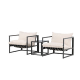 Messina Lounge Set - černá/béžová