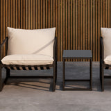 Messina Lounge Set - černá/béžová