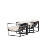 Messina Lounge Set - černá/béžová