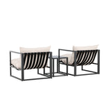 Messina Lounge Set - černá/béžová