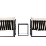 Messina Lounge Set - černá/béžová