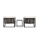Messina Lounge Set - černá/béžová
