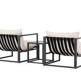 Messina Lounge Set - černá/béžová