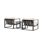 Messina Lounge Set - černá/béžová