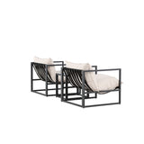 Messina Lounge Set - černá/béžová