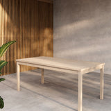 Jídelní stůl, Kenya, smetanová, 180x90x75