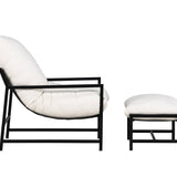 Lounge křeslo, Corso, černá, 127.5x66.5x68